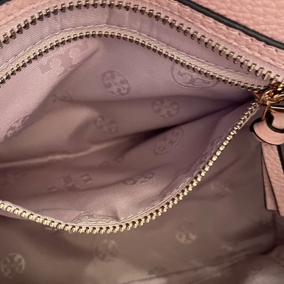 Tory Burch Thea Mini Slouchy Satchel (Dusty Rose) - Picture 10 of 13